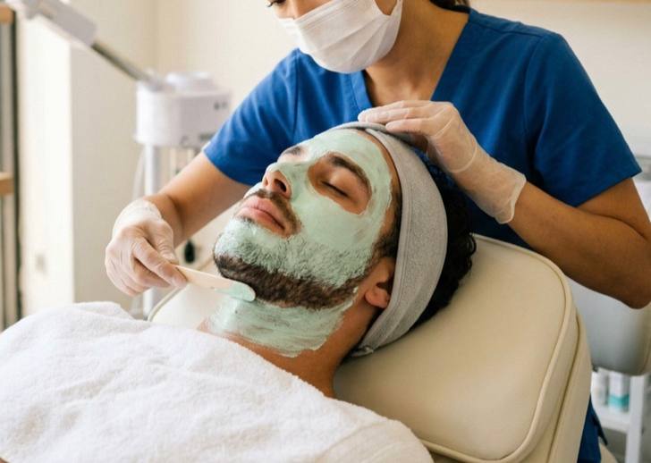 best Man facial relaxing LA