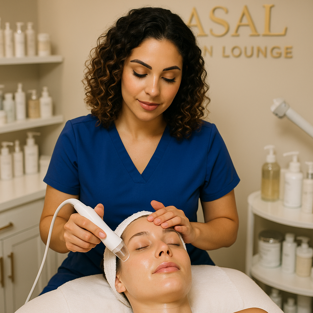 Luxury hydrating facial at Asal Skin Lounge in Woodland Hills