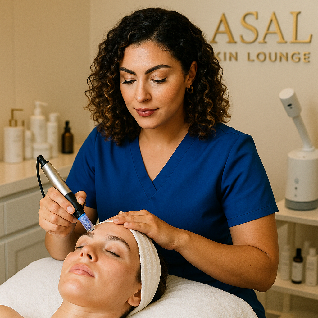 Luxurious facial care at Asal Skin Lounge for glowing skin in Woodland Hills