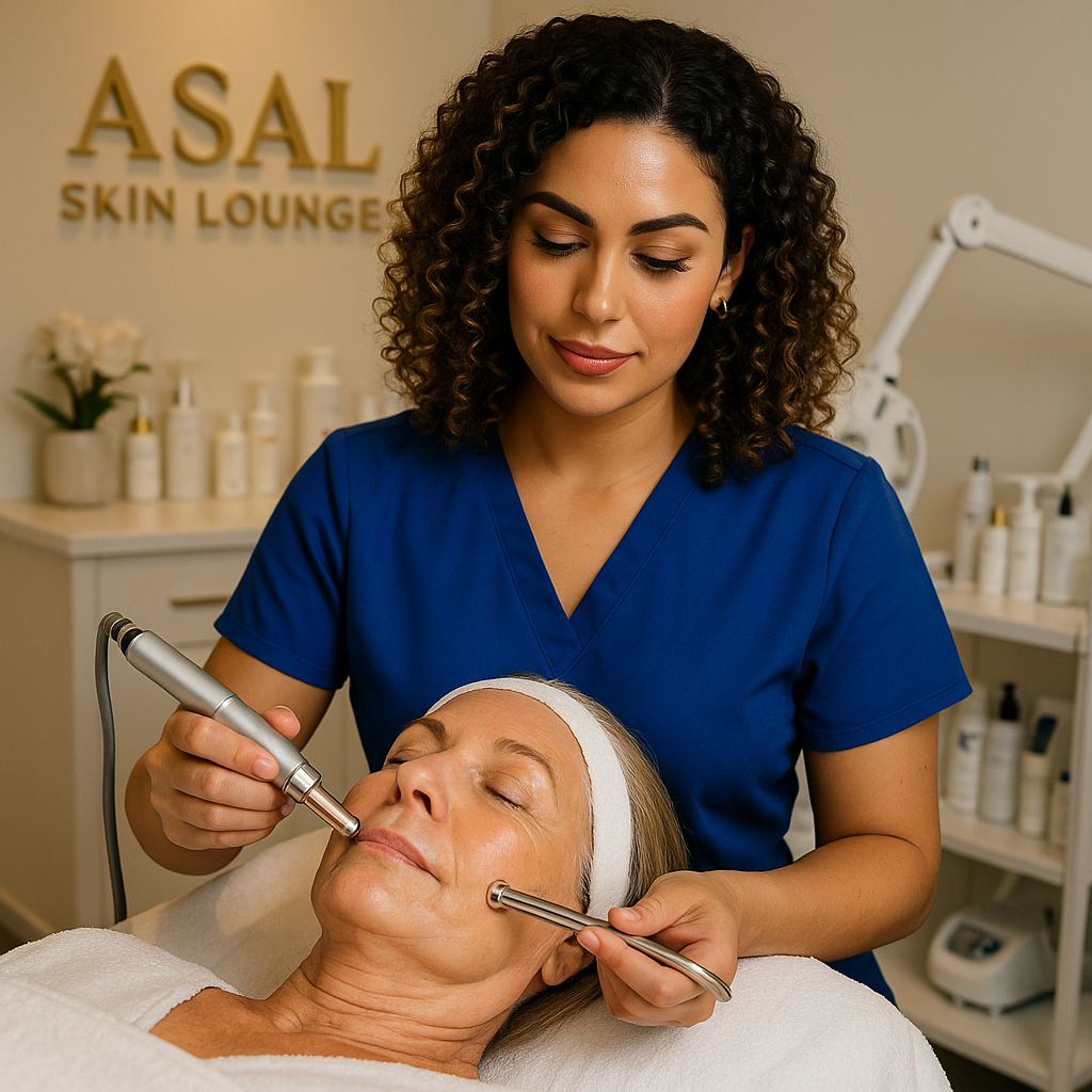 Custom facial treatment for radiant skin at Asal Skin Lounge