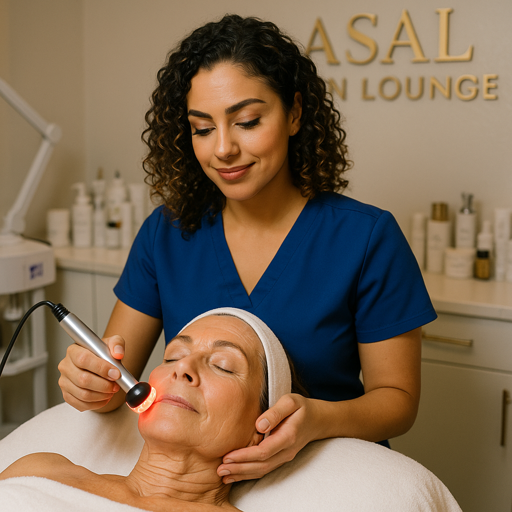 Hydrating facial treatment at Asal Skin Lounge in Woodland Hills