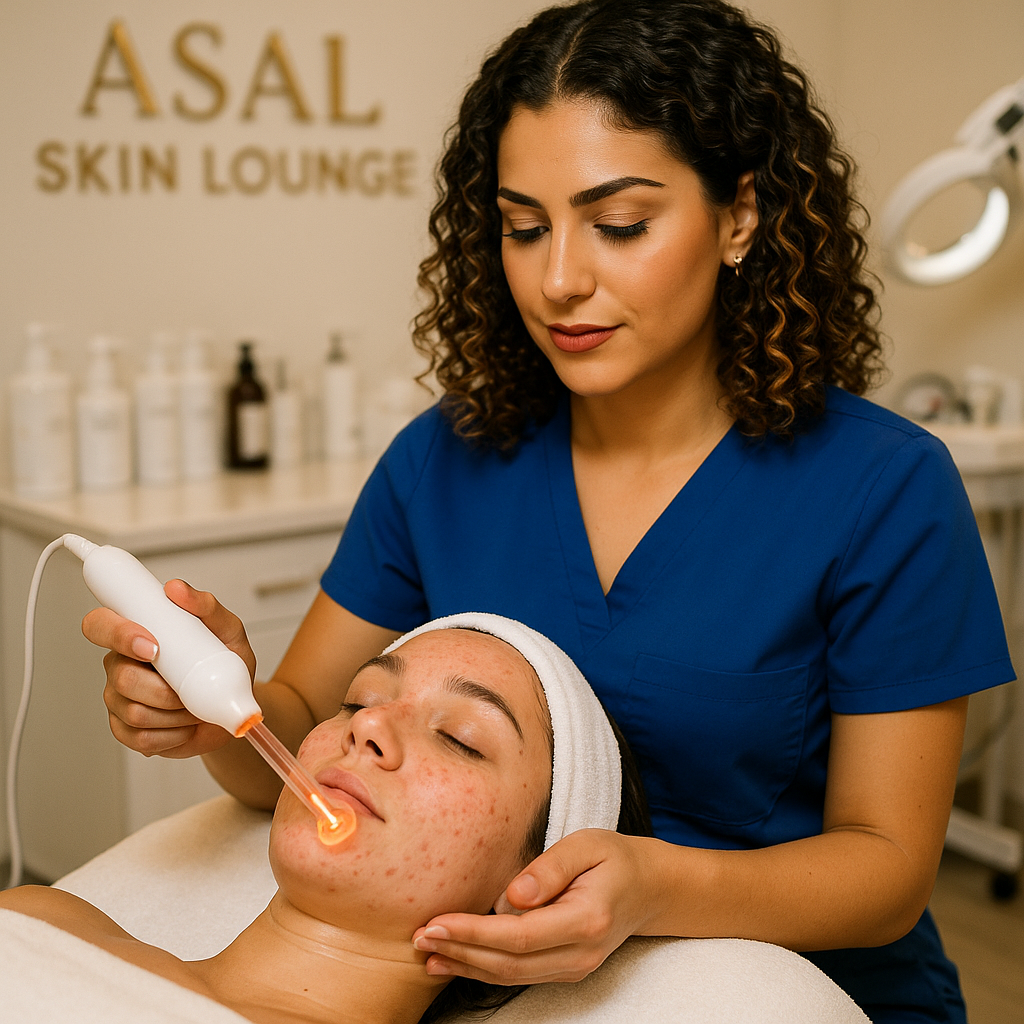 Acne facial treatment at Asal Skin Lounge Woodland Hills