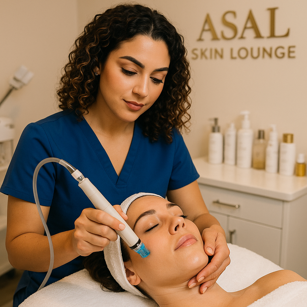 Luxurious acne facial treatment at Asal Skin Lounge in Woodland Hills