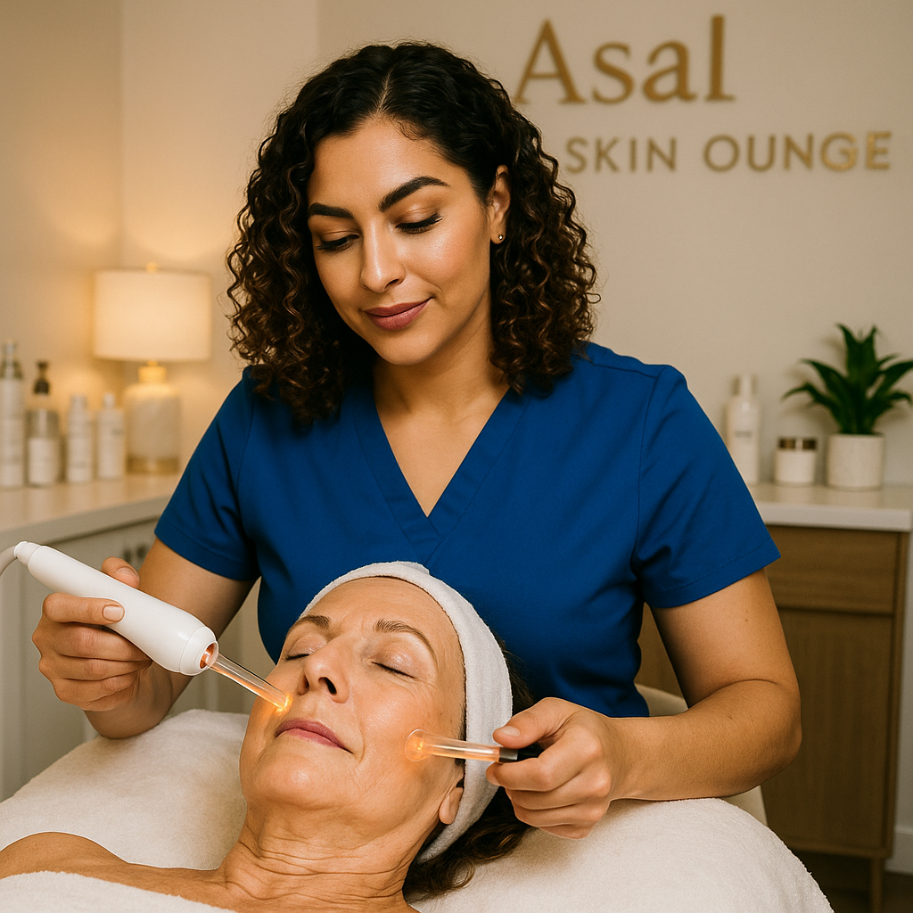 Luxury facial care treatment at Asal Skin Lounge in Woodland Hills