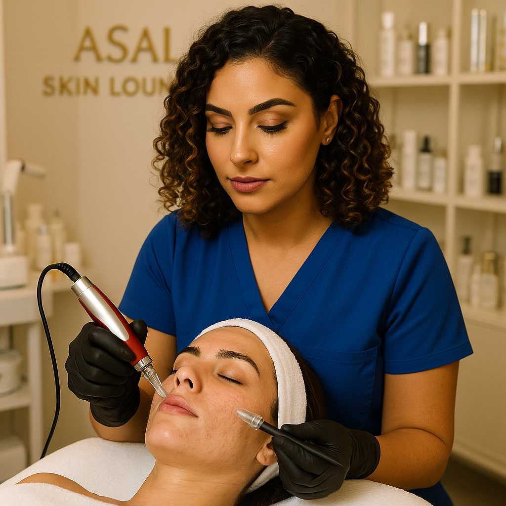 Luxury facial treatment for radiant skin in Woodland Hills at Asal Skin Lounge