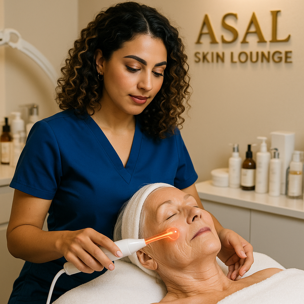 Woman enjoying a hydrating facial for radiant skin