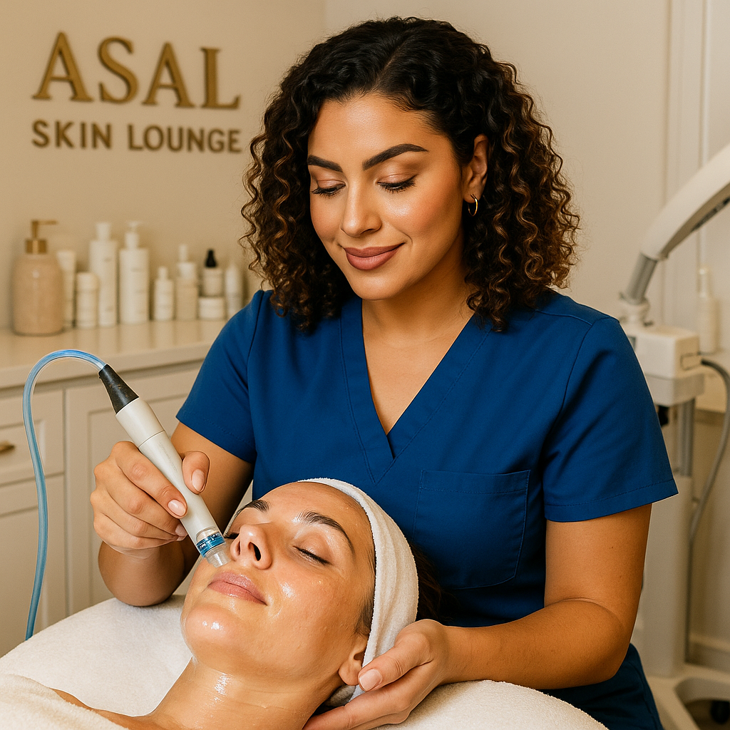 Anti-aging facial treatment at Asal Skin Lounge in Woodland Hills