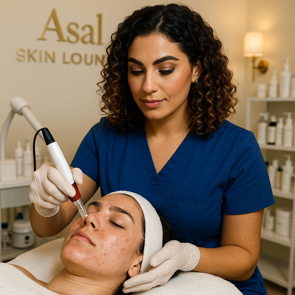 Firming Facial treatment for radiant skin at Asal Skin Lounge Woodland Hills