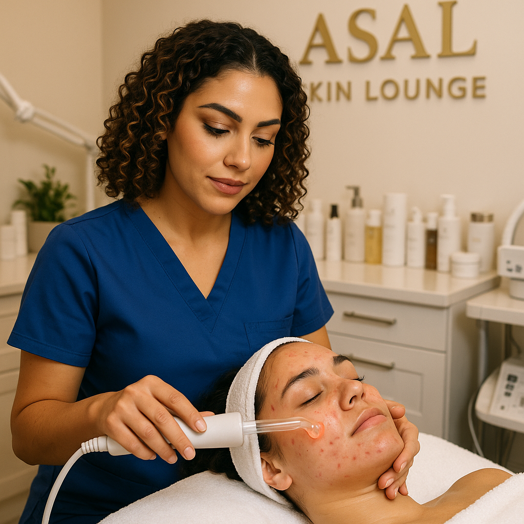 Deep Cleansing Facial treatment for clear pores at Asal Skin Lounge in Woodland Hills