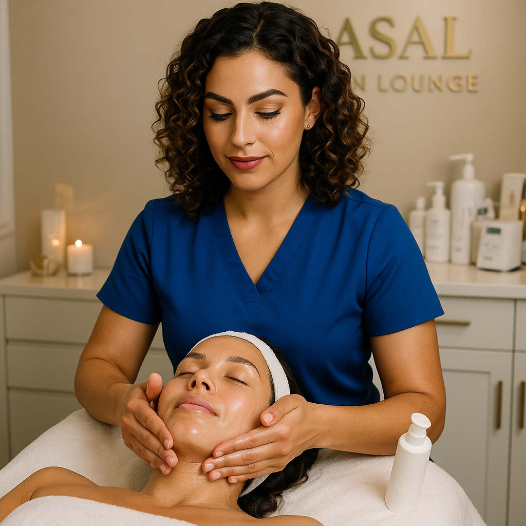 Refreshing hydrating facial treatment at Asal Skin Lounge