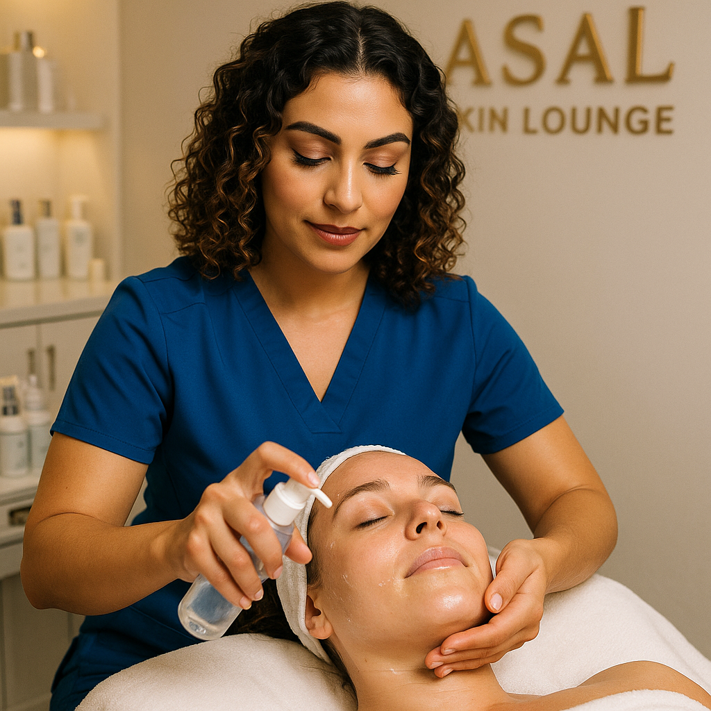Anti-aging facial treatment at Asal Skin Lounge in Woodland Hills