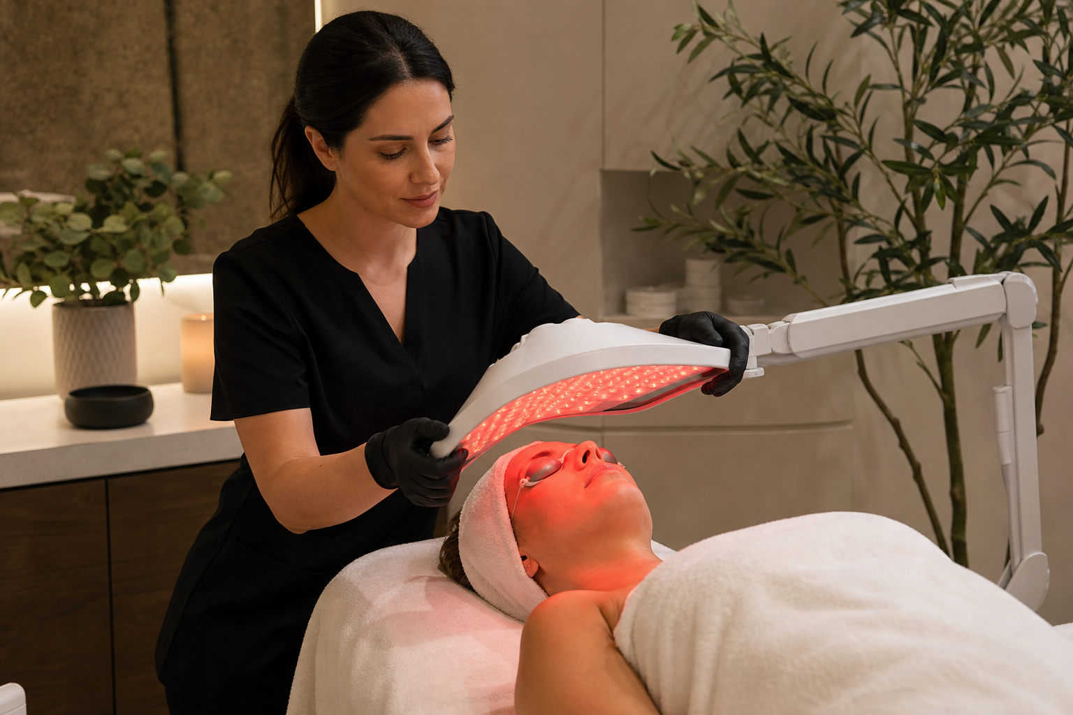 LED light therapy facial add-on safety Woodland Hills Guide