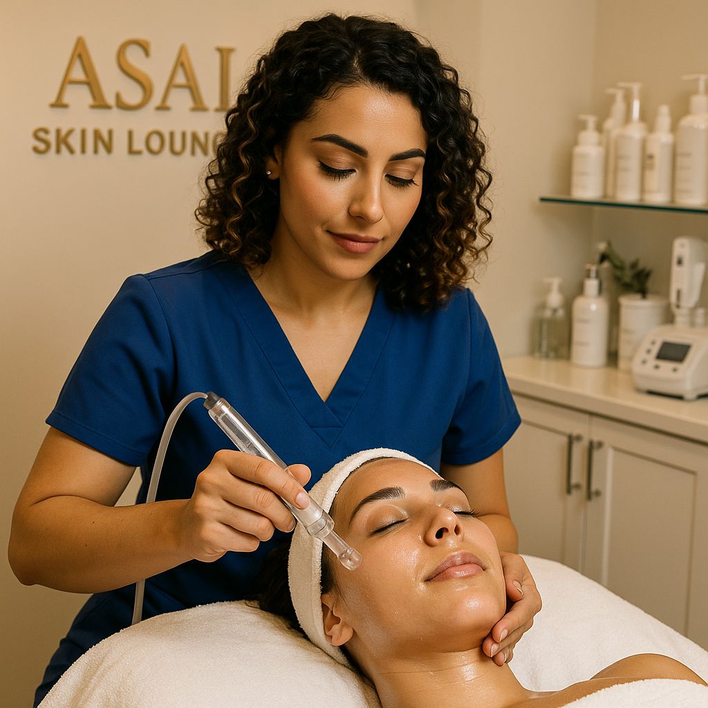 Luxurious hydrating facial for radiant skin at Asal Skin Lounge Woodland Hills