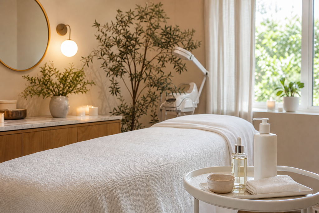 professional facials vs at-home skincare Woodland Hills editorial overview